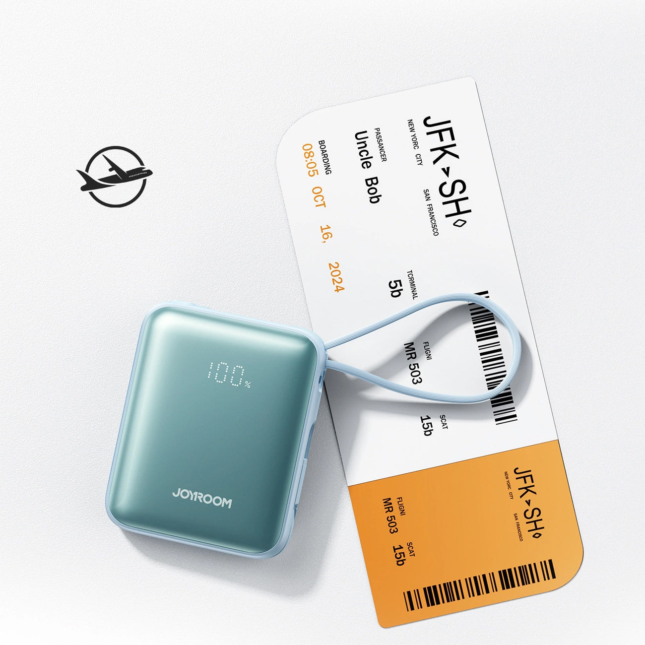 Externá batéria Joyroom JR-PBF27, 10000mAh, 22.5W, PD, 1 x Lightning - 2 x USB-C, Modrá