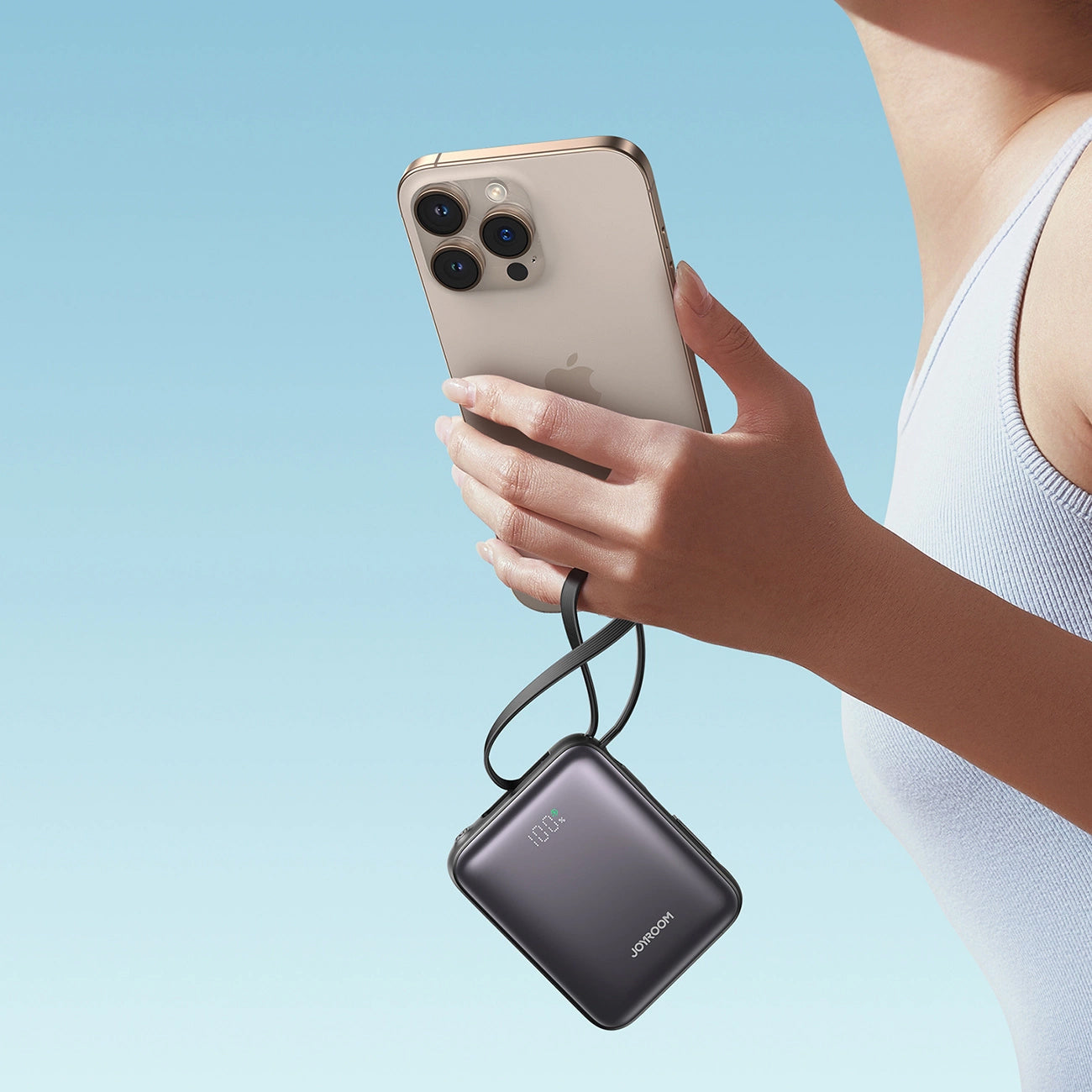 Externá batéria Joyroom JR-PBF27, 10000mAh, 22.5W, QC + PD, 1 x Lightning - 2 x USB-C, Čierna