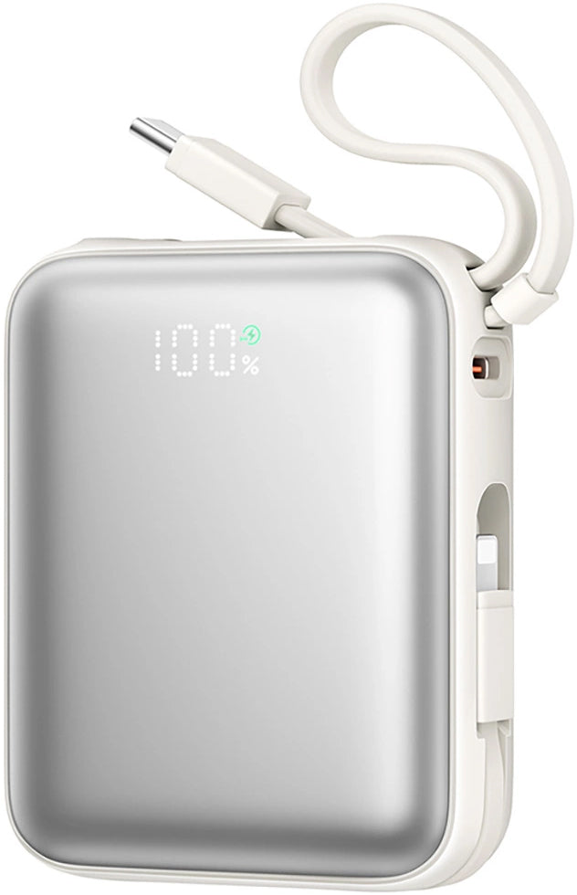 Externá batéria Joyroom JR-PBF27, 10000mAh, 22.5W, PD, 1 x Lightning - 2 x USB-C, Biela