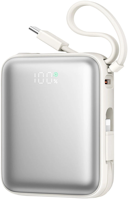 Externá batéria Joyroom JR-PBF27, 10000mAh, 22.5W, PD, 1 x Lightning - 2 x USB-C, Biela