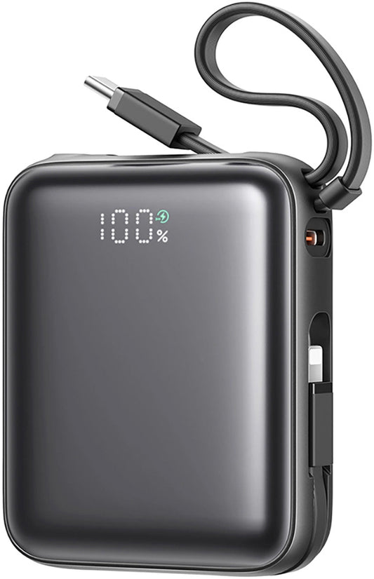 Externá batéria Joyroom JR-PBF27, 10000mAh, 22.5W, QC + PD, 1 x Lightning - 2 x USB-C, Čierna