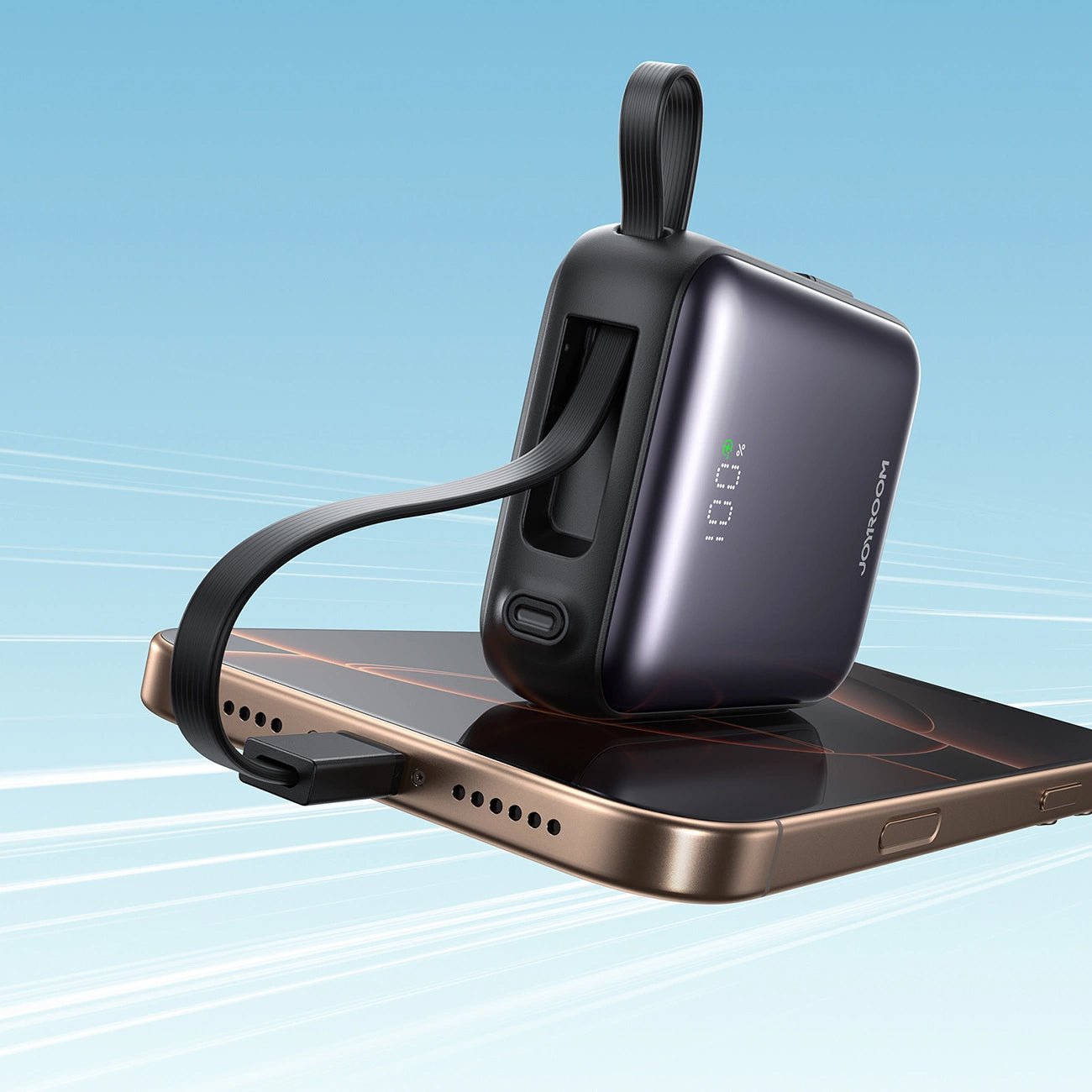 Externá batéria Joyroom JR-PBF27, 10000mAh, 22.5W, QC + PD, 1 x Lightning - 2 x USB-C, Čierna