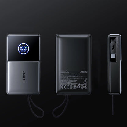Externá batéria Joyroom JR-PR1, 10000mAh, 22.5W, PD, 2 x USB-C, Sivá