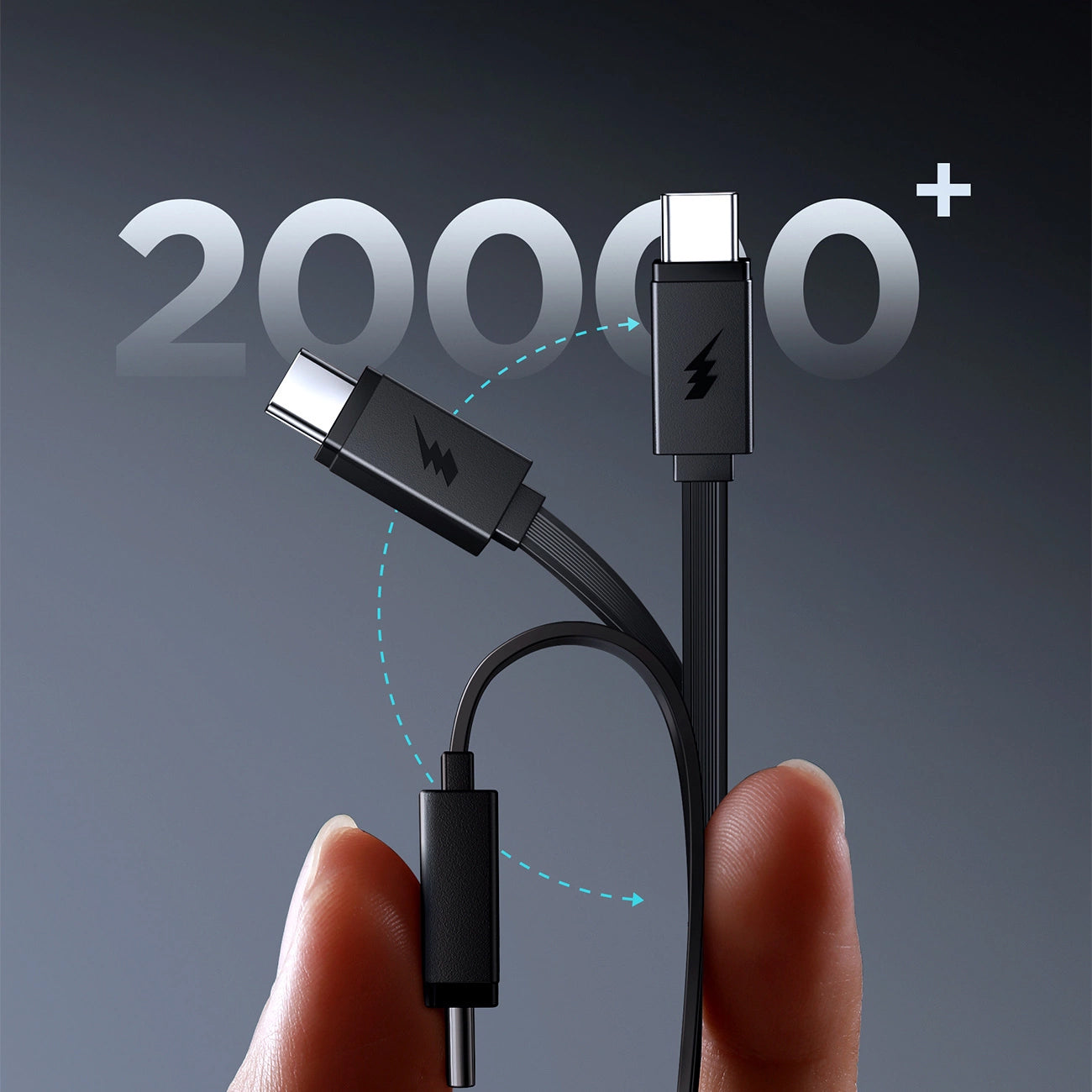 Externá batéria Joyroom JR-PR1, 10000mAh, 22.5W, PD, 2 x USB-C, Sivá