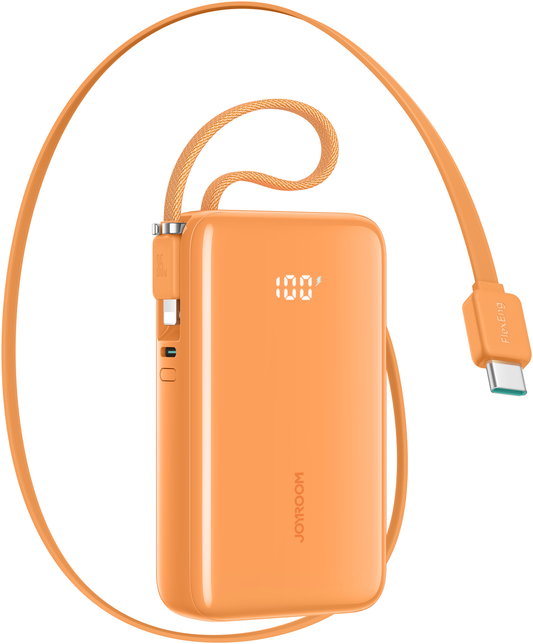 Externá batéria Joyroom JR-PR2L, 10000mAh, 35W, QC + PD, 1 x Lightning - 2 x USB-C, Oranžová