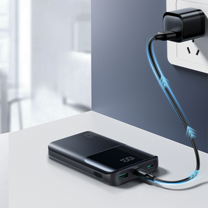 Externá batéria Joyroom JR-QP191, 10000mAh, 22.5W, QC + PD, 1 x USB-A - 2 x USB-C, Čierna