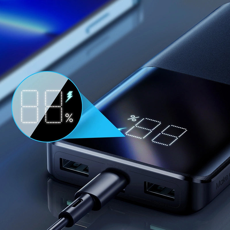Externá batéria Joyroom JR-QP191, 10000mAh, 22.5W, QC + PD, 1 x USB-C - 2 x USB-A, Čierna