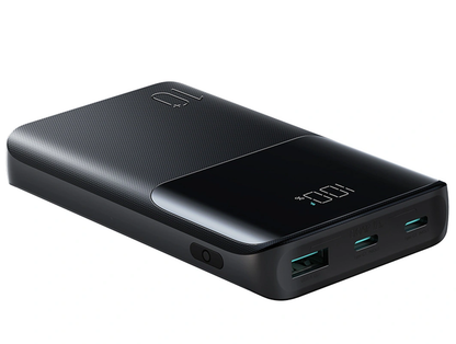 Externá batéria Joyroom JR-QP191, 10000mAh, 22.5W, QC + PD, 1 x USB-A - 2 x USB-C, Čierna