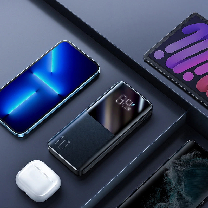 Externá batéria Joyroom JR-QP191, 10000mAh, 22.5W, QC + PD, 1 x USB-C - 2 x USB-A, Čierna