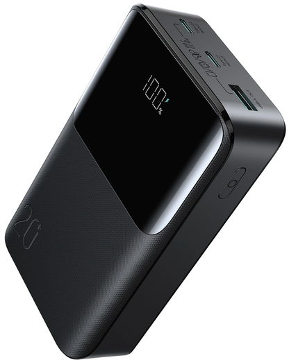 Externá batéria Joyroom JR-QP192, 20000mAh, 22.5W, QC + PD, 1 x USB-A - 2 x USB-C, Čierna
