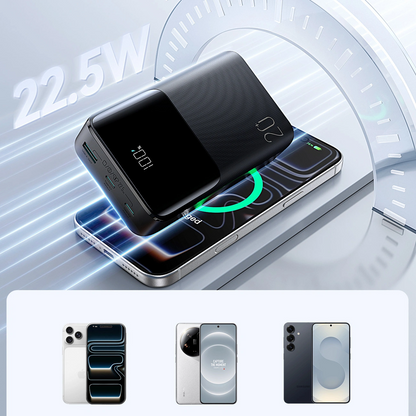 Externá batéria Joyroom JR-QP192, 20000mAh, 22.5W, QC + PD, 1 x USB-A - 2 x USB-C, Čierna