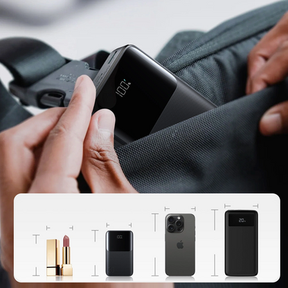Externá batéria Joyroom JR-QP192, 20000mAh, 22.5W, QC + PD, 1 x USB-A - 2 x USB-C, Čierna