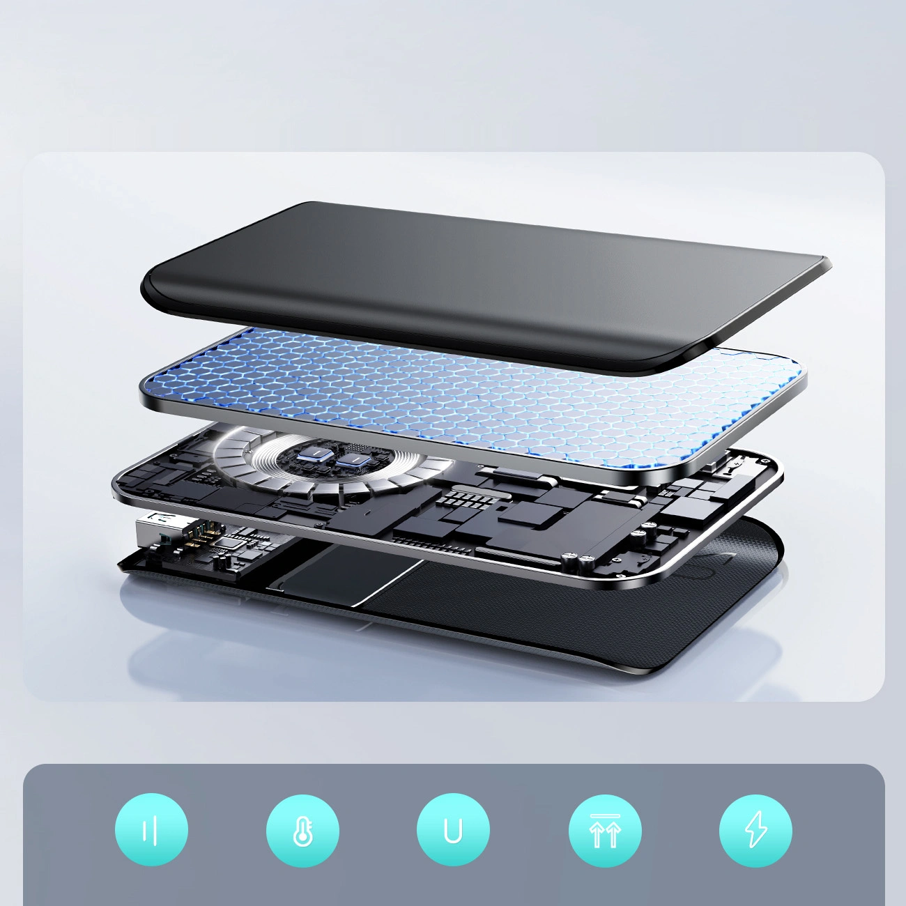 Externá batéria Joyroom JR-QP192, 20000mAh, 22.5W, QC + PD, 1 x USB-A - 2 x USB-C, Čierna