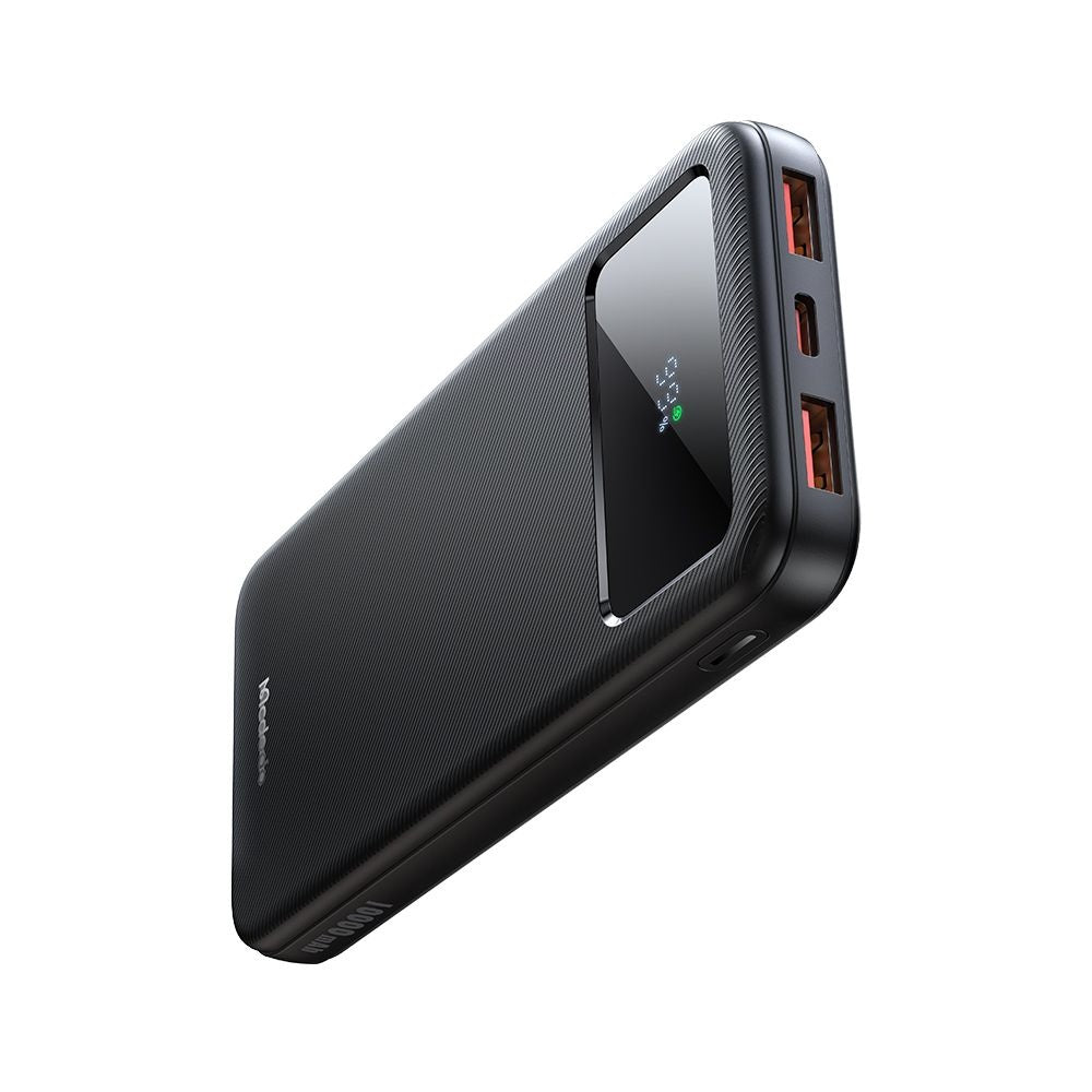 Externá batéria McDodo MC-4220, 10000mAh, 22.5W, QC + PD, 2 x USB-A - 1 x USB-C, Čierna