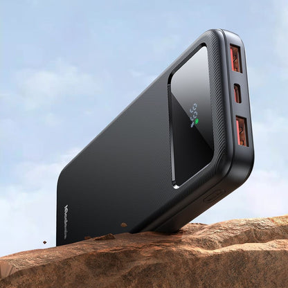 Externá batéria McDodo MC-4220, 10000mAh, 22.5W, QC + PD, 2 x USB-A - 1 x USB-C, Čierna