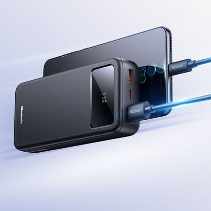 Externá batéria McDodo MC-4230, 20000mAh, 22.5W, QC + PD, 2 x USB-A - 1 x USB-C, Čierna