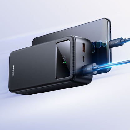 Externá batéria McDodo MC-4240, 30000mAh, 22.5W, QC + PD, 2 x USB-A - 1 x USB-C, Čierna