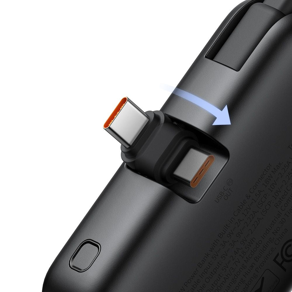 Externá batéria McDodo MC-7760 Freekit, 5000mAh, 22.5W, PD, 3 x USB-C, Čierna