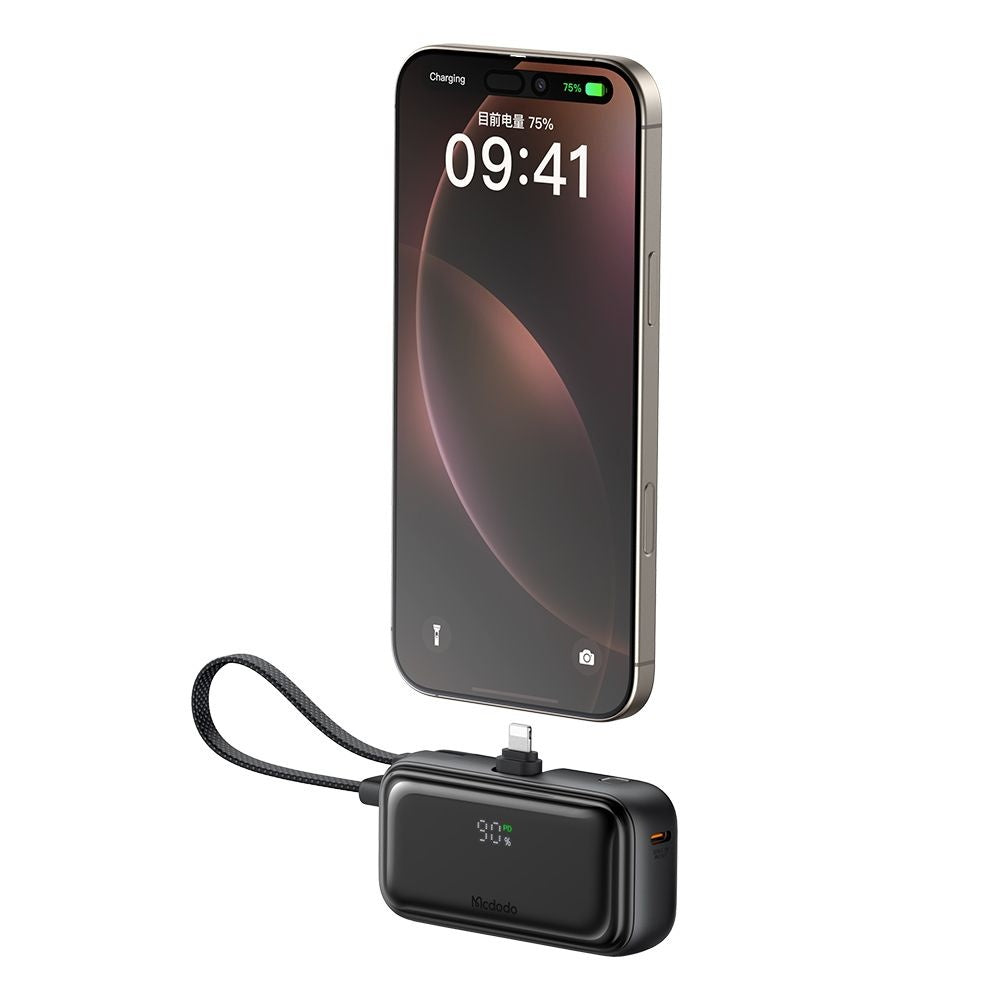Externá batéria McDodo MC-7800 Freekit, 5000mAh, 22.5W, PD, 1 x Lightning - 2 x USB-C, Čierna