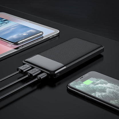 Externá batéria HOCO J72, 10000mAh, 10W, 2 x USB-A, čierna