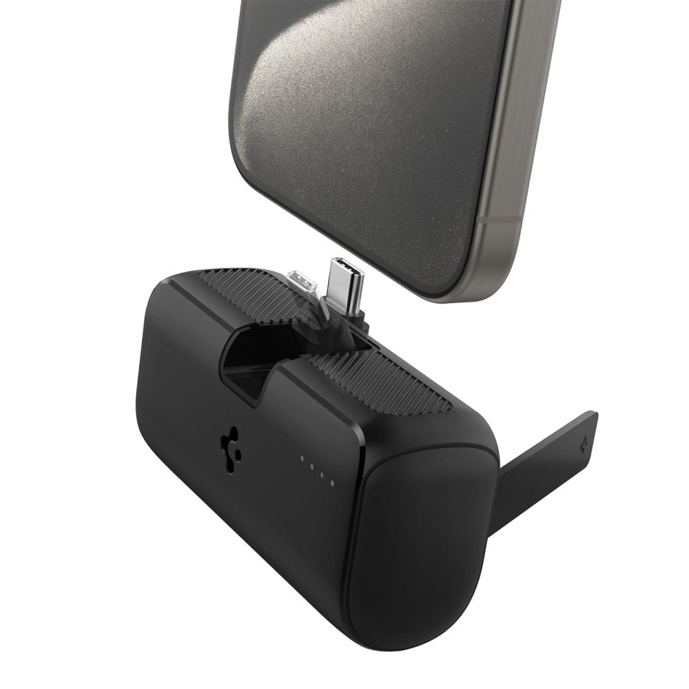 Externá batéria Spigen, 5000mAh, 22.5W, PD, 1 x USB-C, Čierna