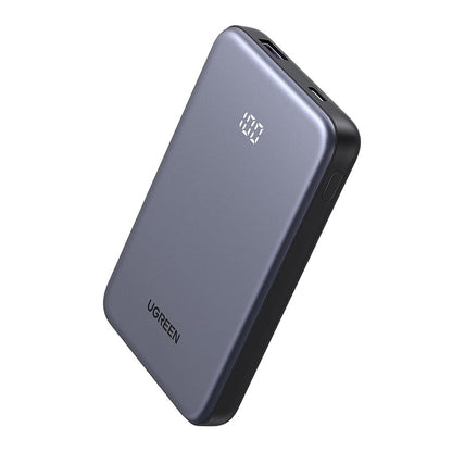 Externá batéria UGREEN 75131B, 10000mAh, 22.5W, QC + PD, 1 x USB-A - 1 x USB-C, Sivá