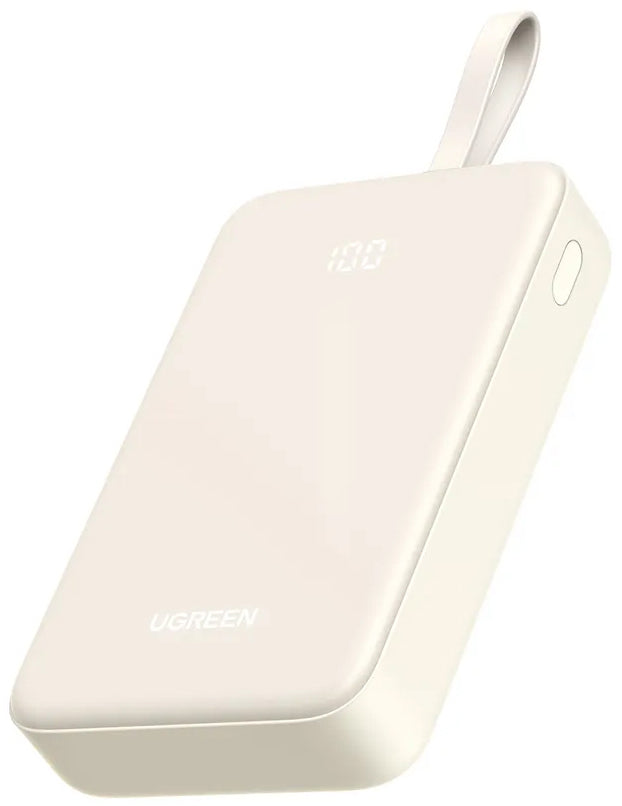 Externá batéria UGREEN PB521, 20000mAh, 30W, QC + PD, 1 x USB-A - 2 x USB-C, Biela