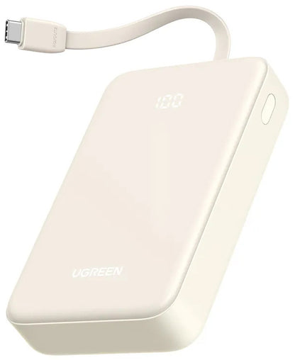 Externá batéria UGREEN PB521, 20000mAh, 30W, QC + PD, 1 x USB-A - 2 x USB-C, Biela