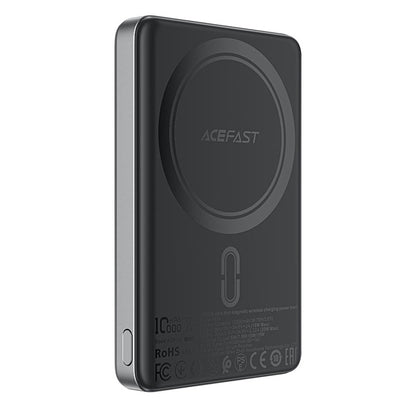 Externá bezdrôtová batéria Acefast M12, 10000mAh, 20W, PD + FQI, 1 x QI - 1 x USB-C, Čierna