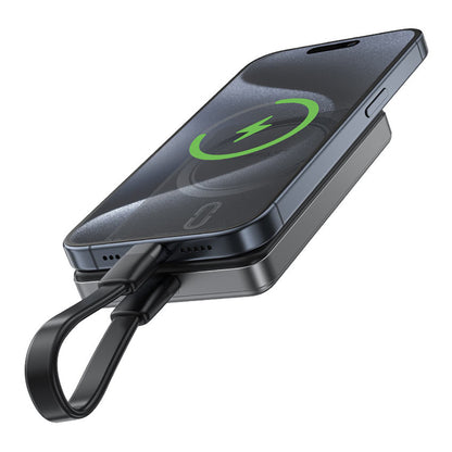 Externá bezdrôtová batéria Acefast M12, 10000mAh, 20W, PD + FQI, 1 x QI - 1 x USB-C, Čierna