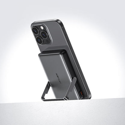 Bezdrôtová externá batéria Acefast M17, 10000mAh, 22.5W, PD + FQI, 1 x QI - 1 x USB-C, čierna