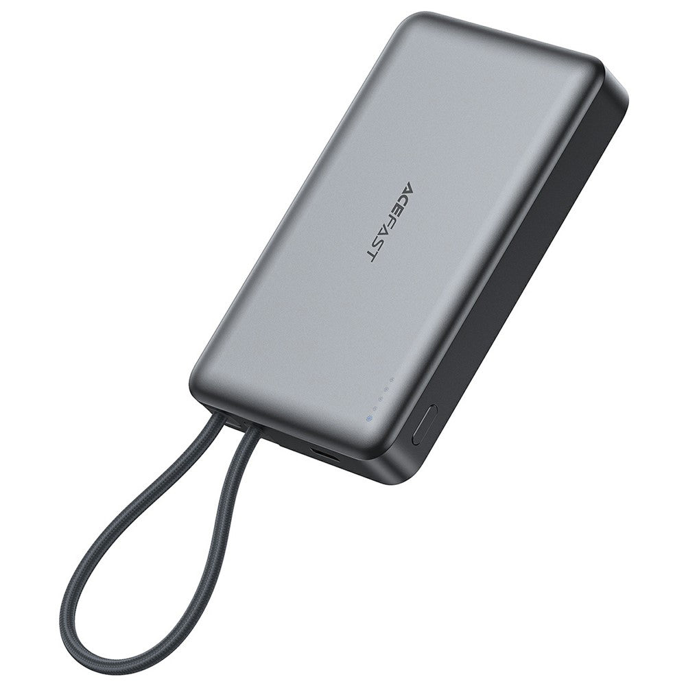 Bezdrôtová externá batéria Acefast M18, 10000mAh, 22.5W, PD + FQI, 1 x QI - 2 x USB-C, Čierna