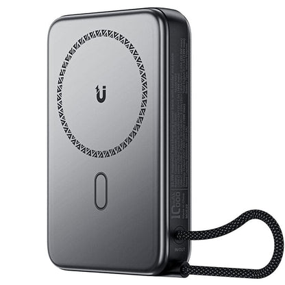 Externá bezdrôtová batéria Acefast M24, 10000mAh, 22.5W, PD + FQI, 1 x QI - 2 x USB-C, Sivá