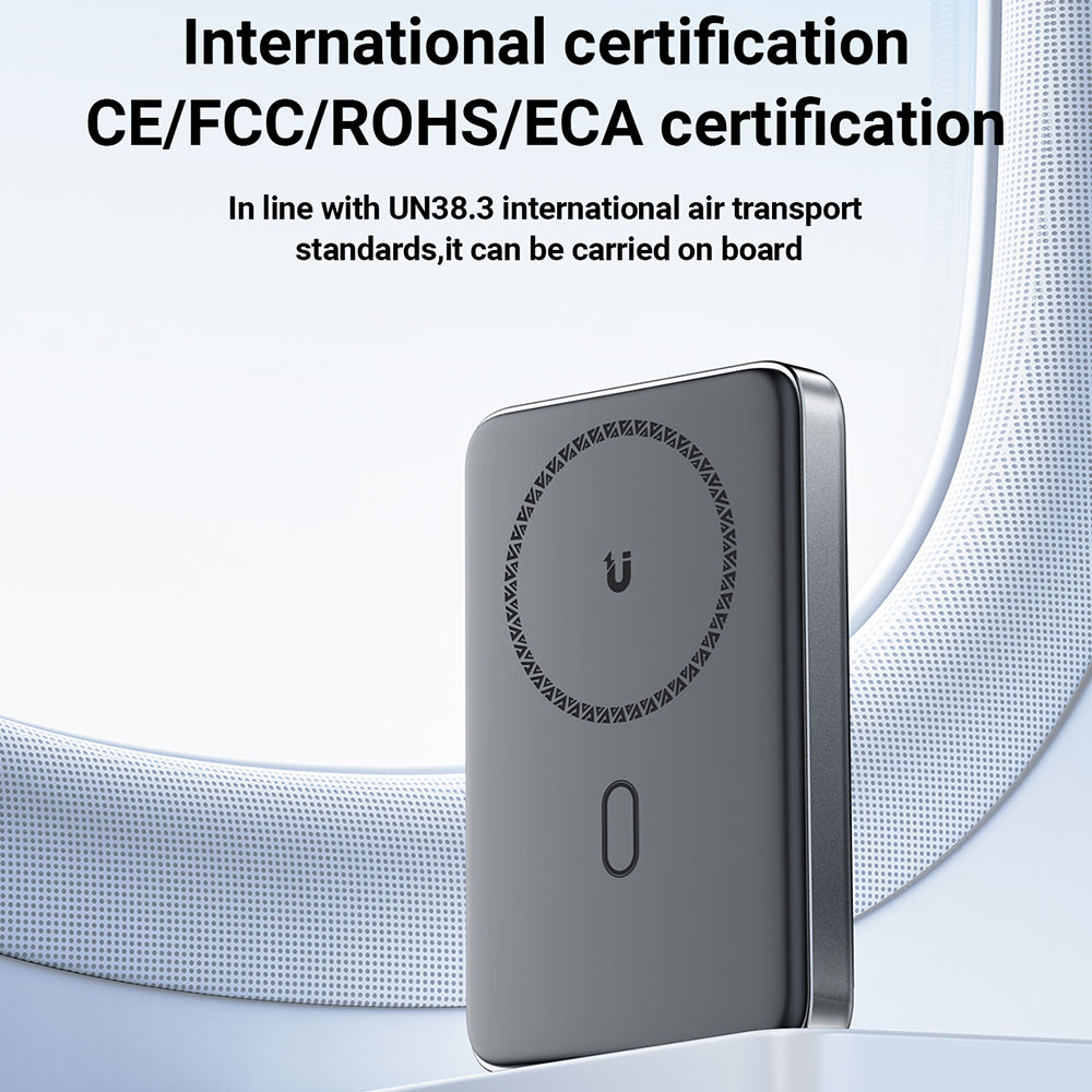 Bezdrôtová externá batéria Acefast M6, 10000mAh, 20W, PD + FQI, 1 x QI - 1 x USB-C, čierna