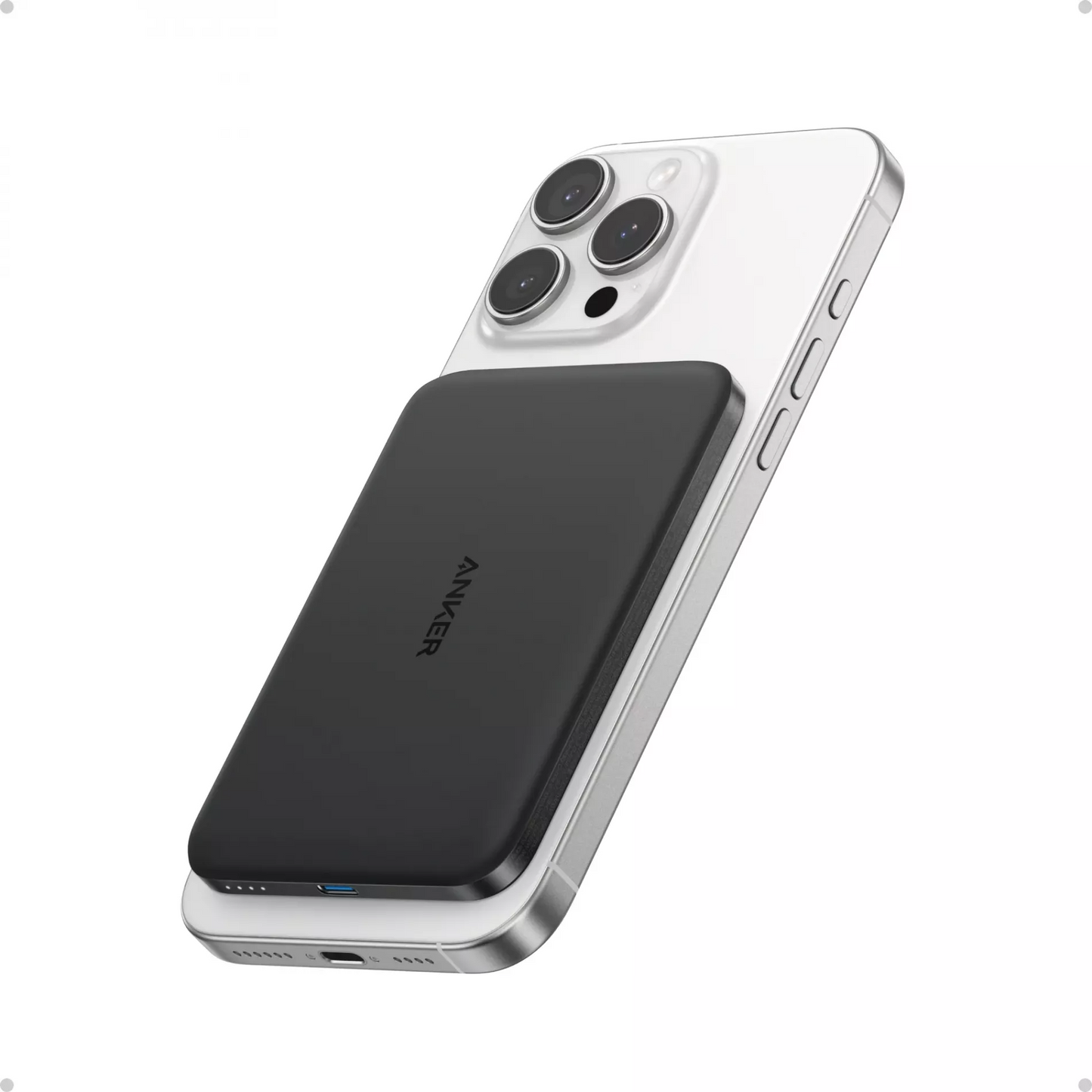 Bezdrôtová externá batéria Anker Nano, 5000mAh, 20W, PD + FQI, 1 x QI - 1 x USB-C, čierna A1665H11