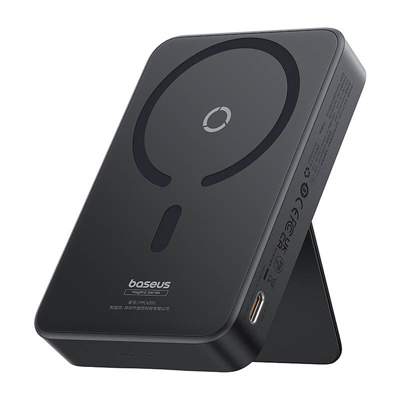 Externá bezdrôtová batéria Baseus MagPro PPCXZ05, 5000mAh, 20W, PD + FQI, 1 x QI - 1 x USB-C, Čierna P10064101123-00