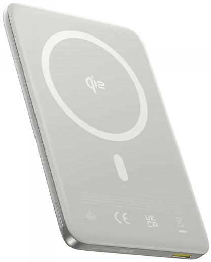 Externá bezdrôtová batéria Baseus PicoGo AM41, 10000mAh, 27W, PD + FQI, 1 x QI - 1 x USB-C, Béžová E0027203