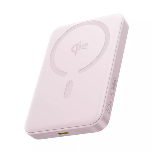 Externá bezdrôtová batéria Baseus Enerfill FM12, 10000mAh, 22.5W, PD + FQI, 1 x QI - 1 x USB-C, Ružová E0028502