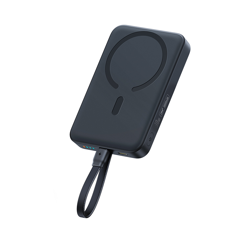 Bezdrôtová externá batéria Baseus EnerFill FM11, 10000 mAh, 30 W, PD + FQI, 1 × QI – 2 × USB-C, čierna E0028904