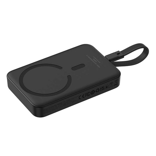 Externá bezdrôtová batéria Baseus Magnetic Mini, 10000mAh, 30W, PD + FQI, 1 x QI - 2 x USB-C, čierna P1002210B113-00