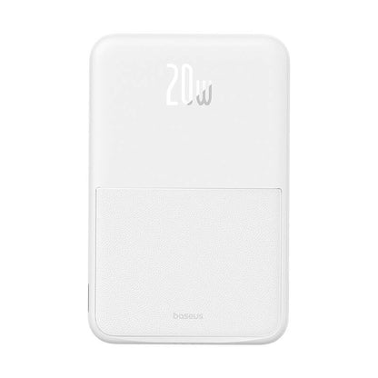 Externá bezdrôtová batéria Baseus MagPro PPCXZ05, 5000mAh, 20W, PD + FQI, 1 x QI - 1 x USB-C, Biela P10064101223-00