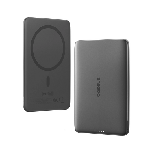 Externá bezdrôtová batéria Baseus PicoGo AM41, 5000mAh, 20W, PD + FQI, 1 x QI - 1 x USB-C, Čierna