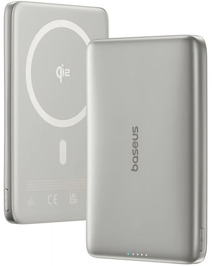 Externá bezdrôtová batéria Baseus PicoGo AM41, 10000mAh, 27W, PD + FQI, 1 x QI - 1 x USB-C, Béžová E0027203