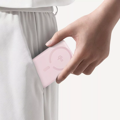 Externá bezdrôtová batéria Baseus Enerfill FM12, 10000mAh, 22.5W, PD + FQI, 1 x QI - 1 x USB-C, Ružová E0028502