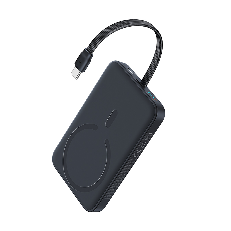 Bezdrôtová externá batéria Baseus EnerFill FM11, 10000 mAh, 30 W, PD + FQI, 1 × QI – 2 × USB-C, čierna E0028904