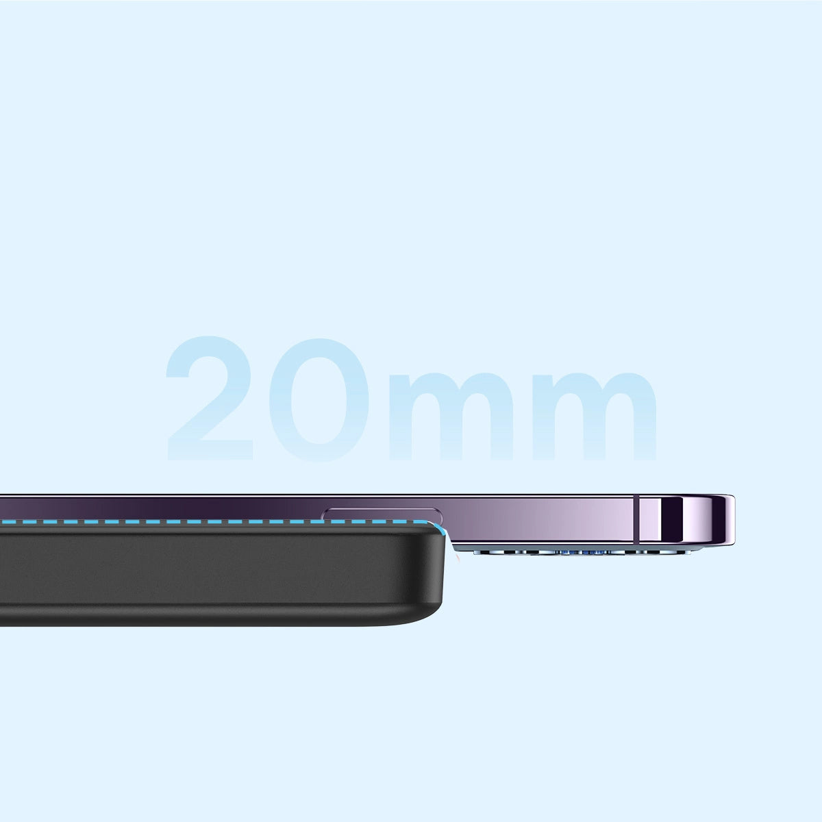 Externá bezdrôtová batéria Baseus Magnetic Mini, 10000mAh, 20W, PD + FQI, 1 x QI - 1 x USB-C, čierna PPCX070001