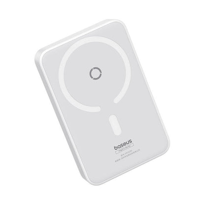 Externá bezdrôtová batéria Baseus MagPro PPCXZ05, 5000mAh, 20W, PD + FQI, 1 x QI - 1 x USB-C, Biela P10064101223-00