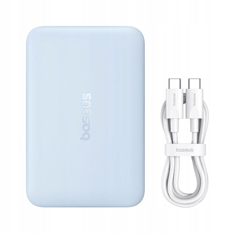 Bezdrôtová externá batéria Baseus EnerFill FM11 Ultra-Mini, 10000mAh, 22,5W, PD + FQI, 1 x QI - 1 x USB-C, modrá P1008210E313-00