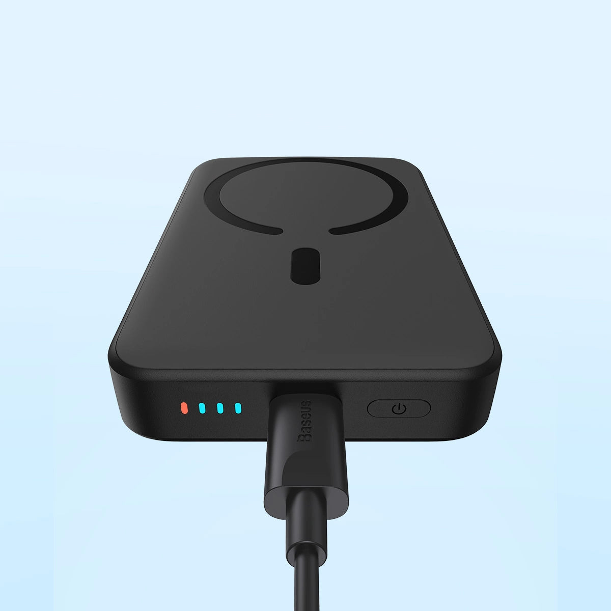Externá bezdrôtová batéria Baseus Magnetic Mini, 10000mAh, 20W, PD + FQI, 1 x QI - 1 x USB-C, čierna PPCX070001