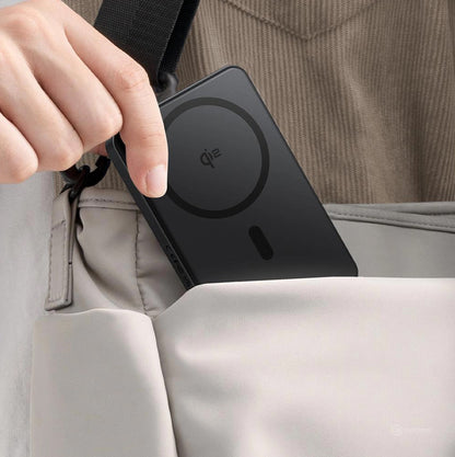 Externá bezdrôtová batéria Baseus Airpow2 Qi2, 10000mAh, 22.5W, QC + PD + FQI, 1 x QI - 1 x USB-A - 1 x USB-C, Čierna P10080000123-00